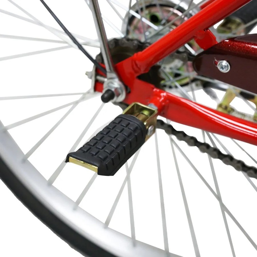 MEADOW housewife's bicycle, model CITY VINTAGE MIT, 26-inch wheels, with vintage basket, no gears.