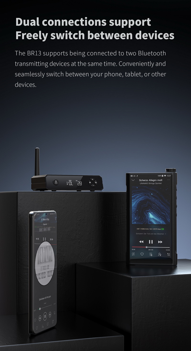 FiiO BR13 ตัวรับสัญญาณ Bluetooth ความละเอียดสูง รองรับ Dual Hi-Res ประกันศูนย์ไทย