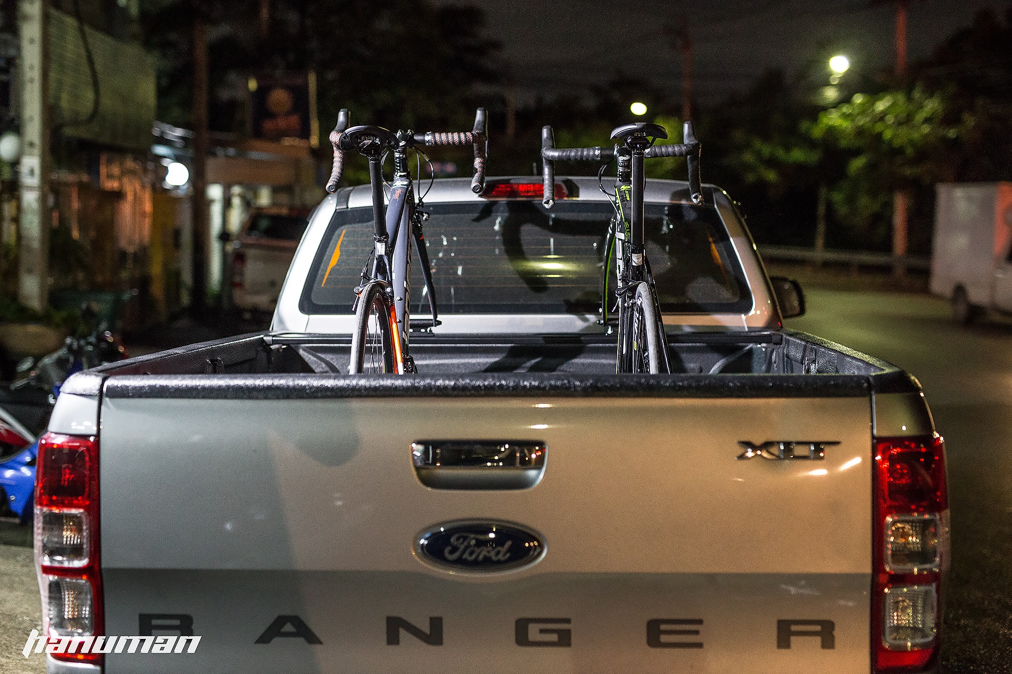 แร็คบรรทุกจักรยาน Hanuman Rack X2L Car Bike Rack สำหรับรถกระบะ ใส่ได้สองคัน 165CM.