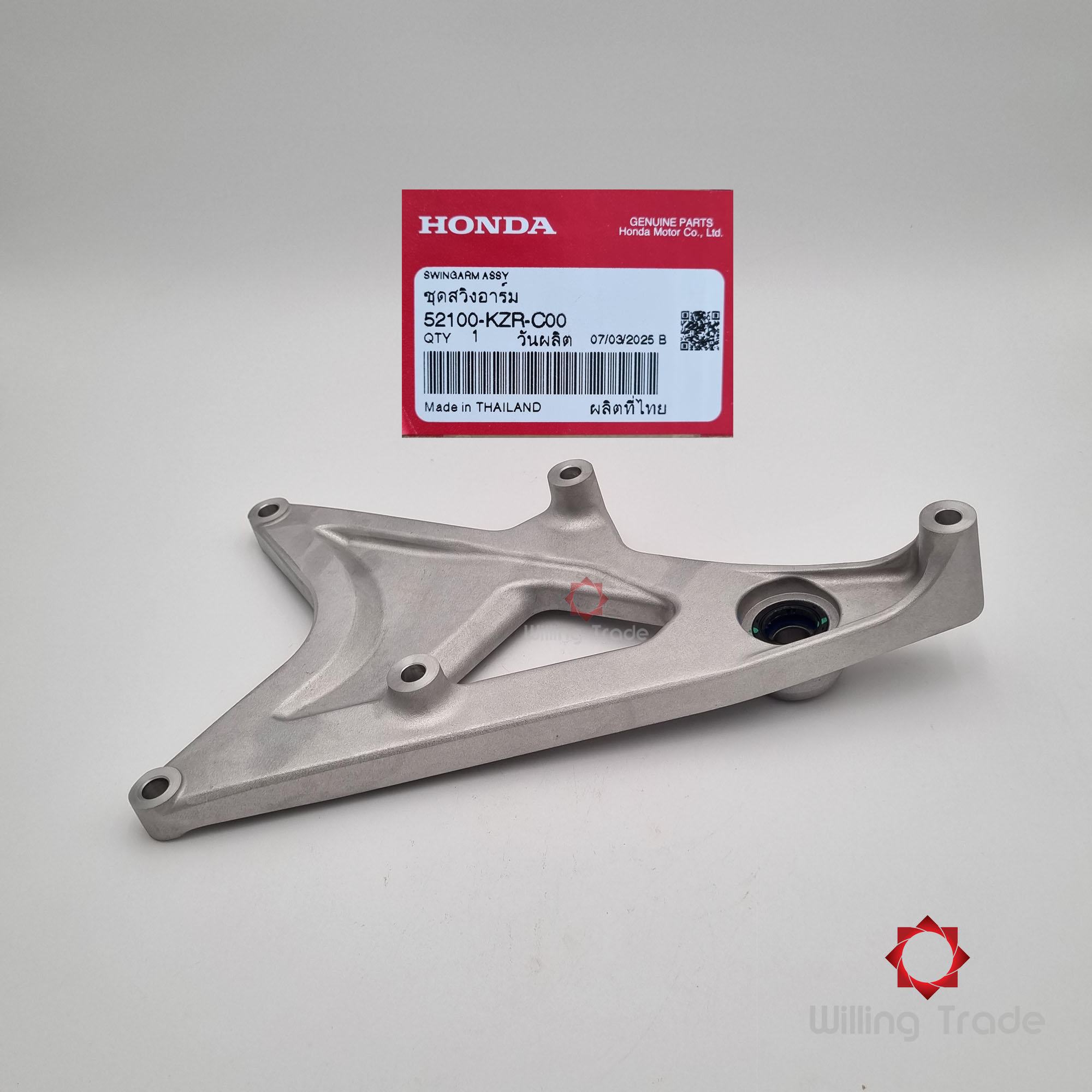 สวิงอาร์ม (WY0117) HONDA: (52100-KZR-C00) CLICK125I (2014-2018) ... แพ๊คละ 1 ชิ้น... [แท้ศูนย์ 100%] ... กลุ่มอะไหล่สวิงอาร์ม ... SWINGARM ASSY.