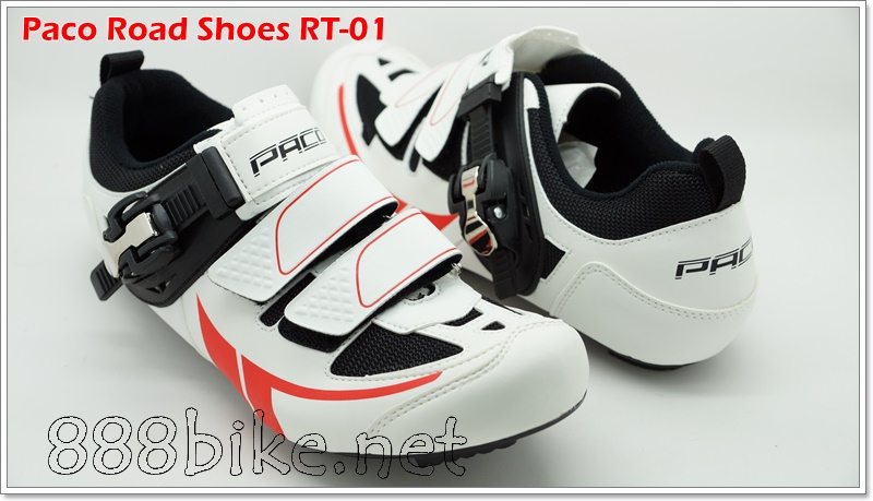 รองเท้าเสือหมอบ PACO Cycling Road Shoes, RT-01 รองเท้าปั่นจักรยานเสือหมอบ มีล็อค