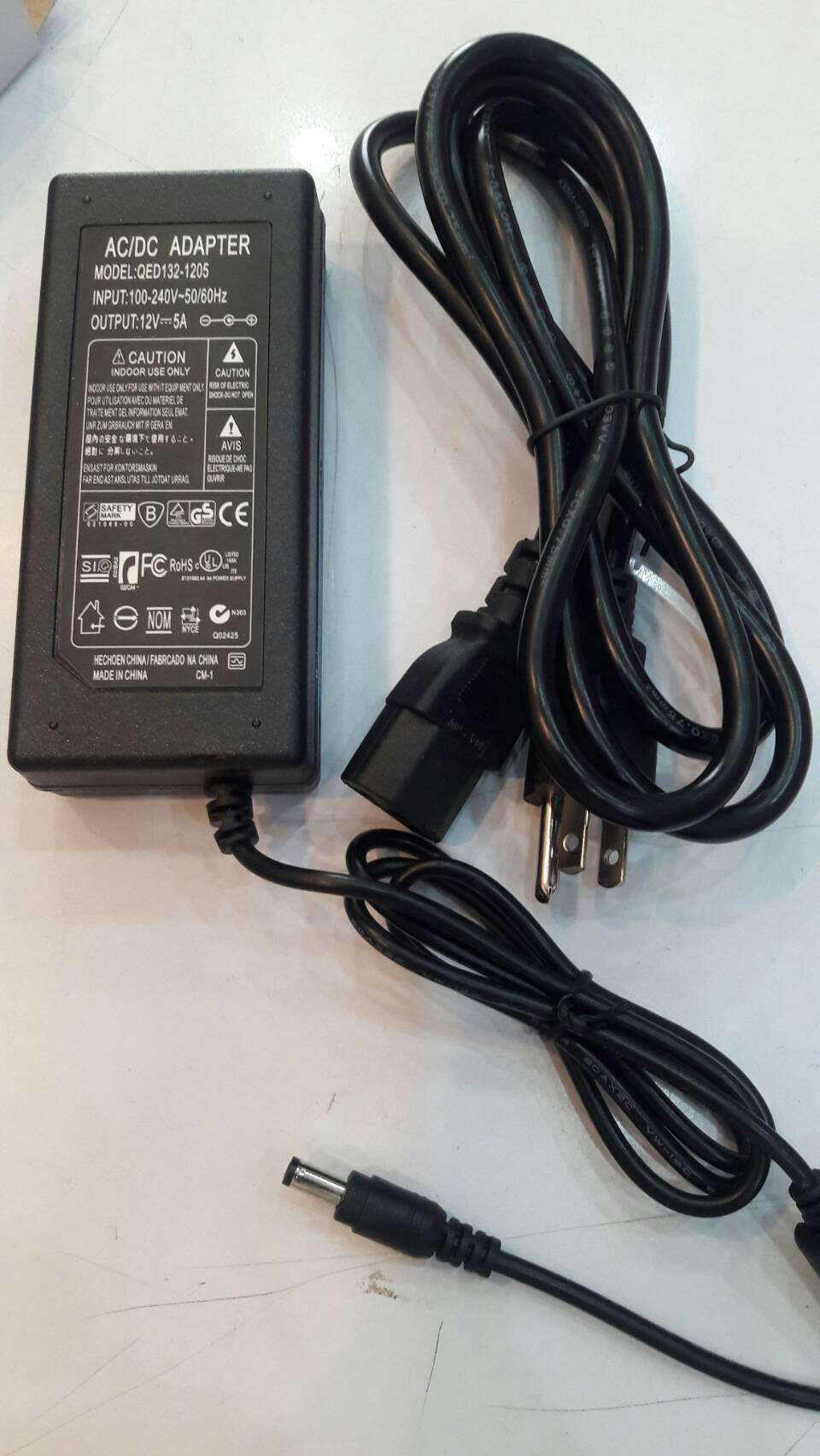 อะเด็ปเตอร์เครื่องบันทึกกล้อง 12V5Amp