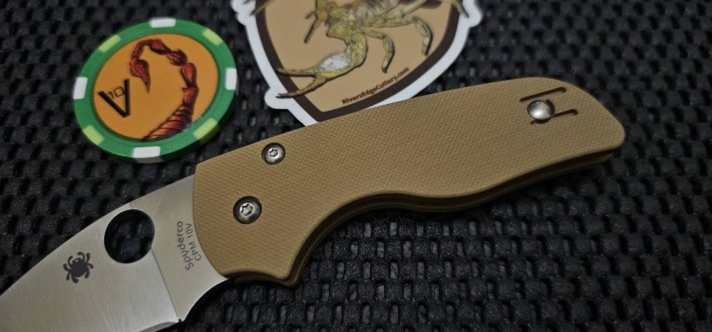 Spyderco REC EXCLUSIVE Lil' Native Coyote Brown G10, Satin 10V