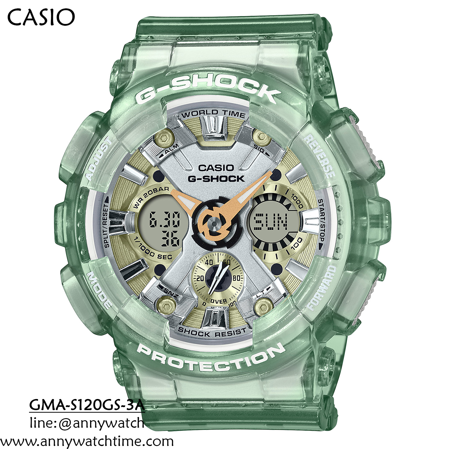 G-SHOCK GMA-S120GS-3A