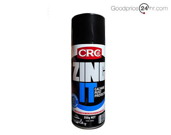 c-015. สังกะสีเหลว เคลือบป้องกันสนิม แบบกัลวาไนซ์ CRC รุ่น ZINC IT ขนาด 350 กรัม