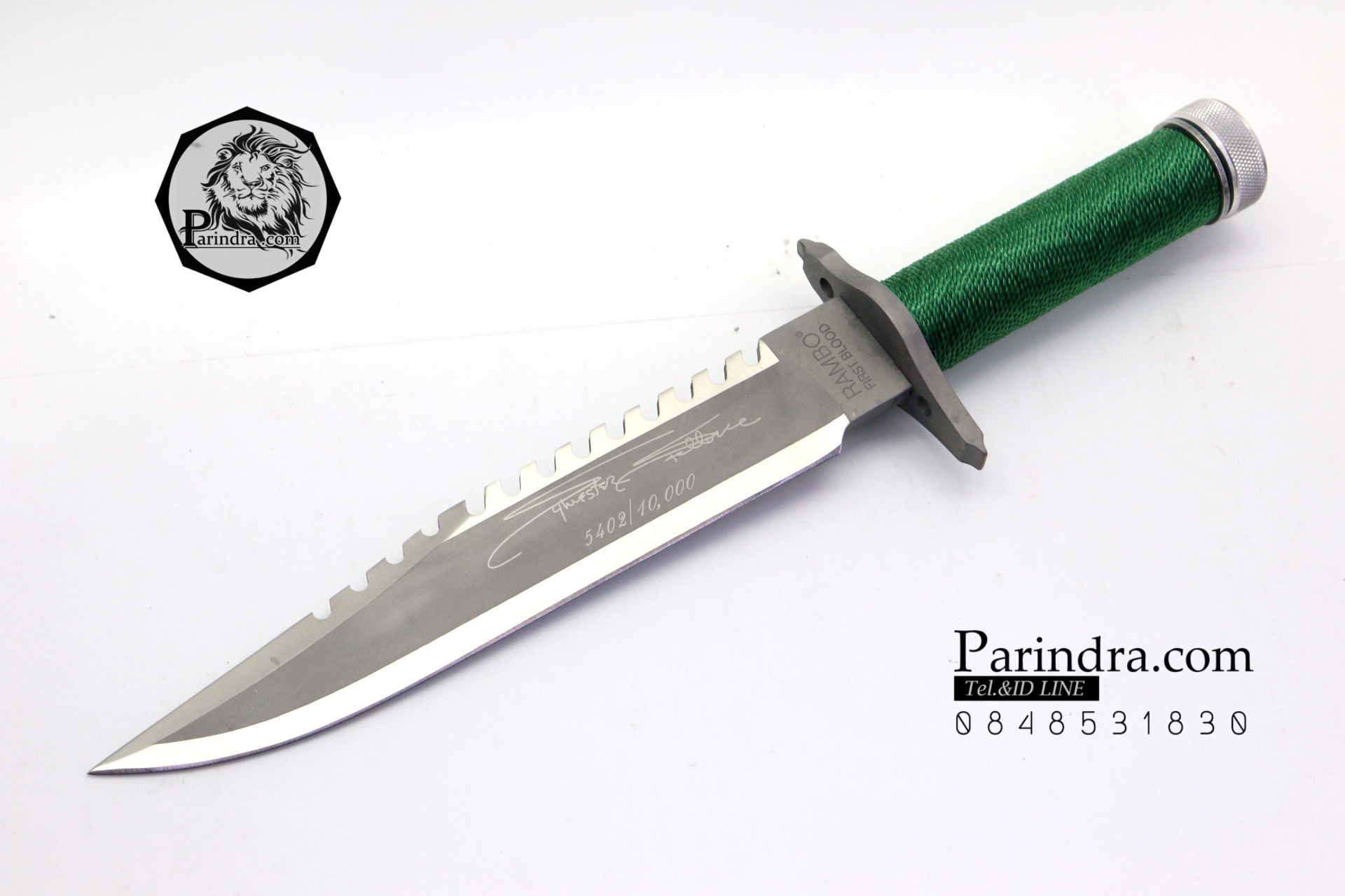 มีดเดินป่าใบตาย RAMBO FIRST BLOOD Sylvester Stallone Signature Edition สุดโหด OEM