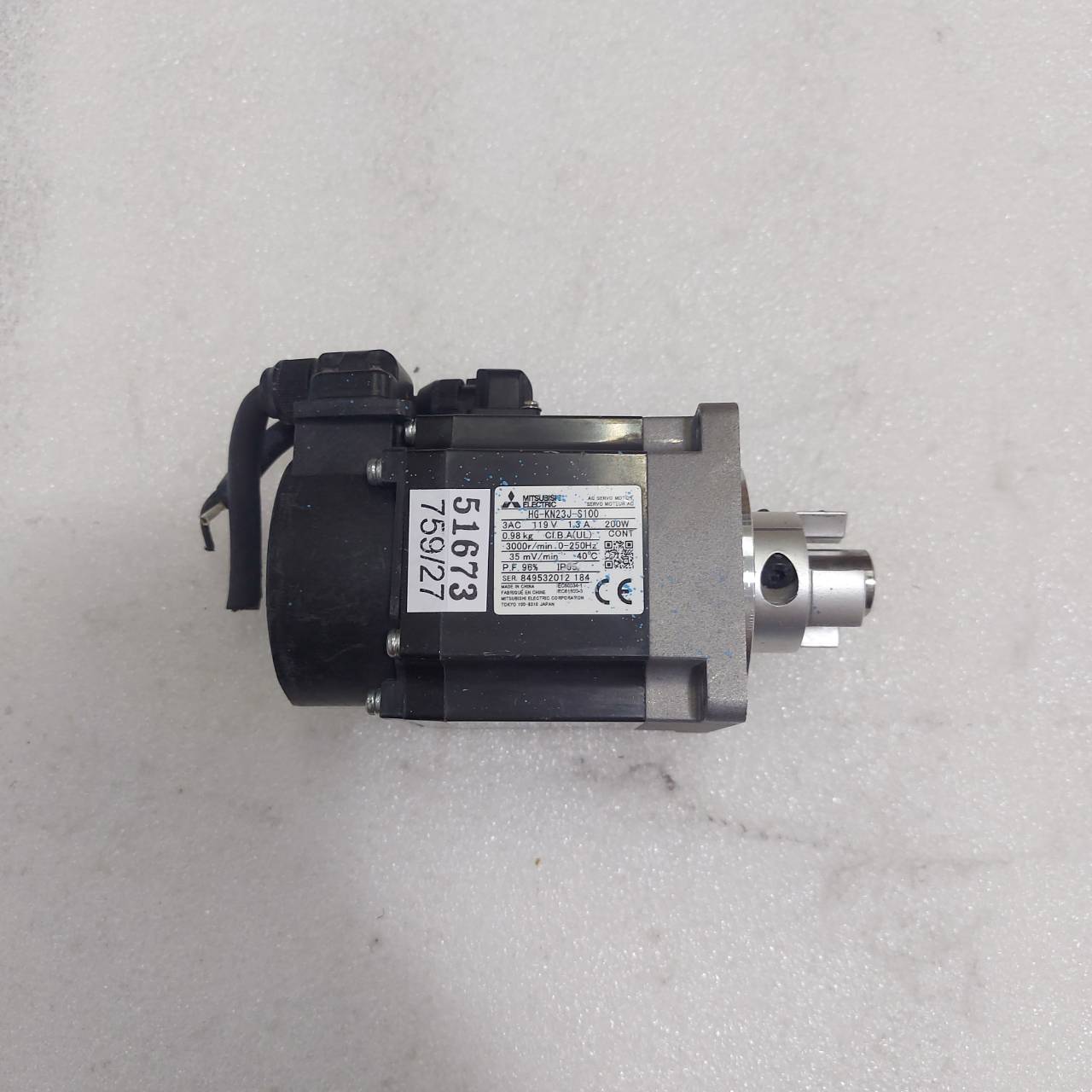 HG-KN23J-S100 SERVO MOTOR " MITSUBISHI "