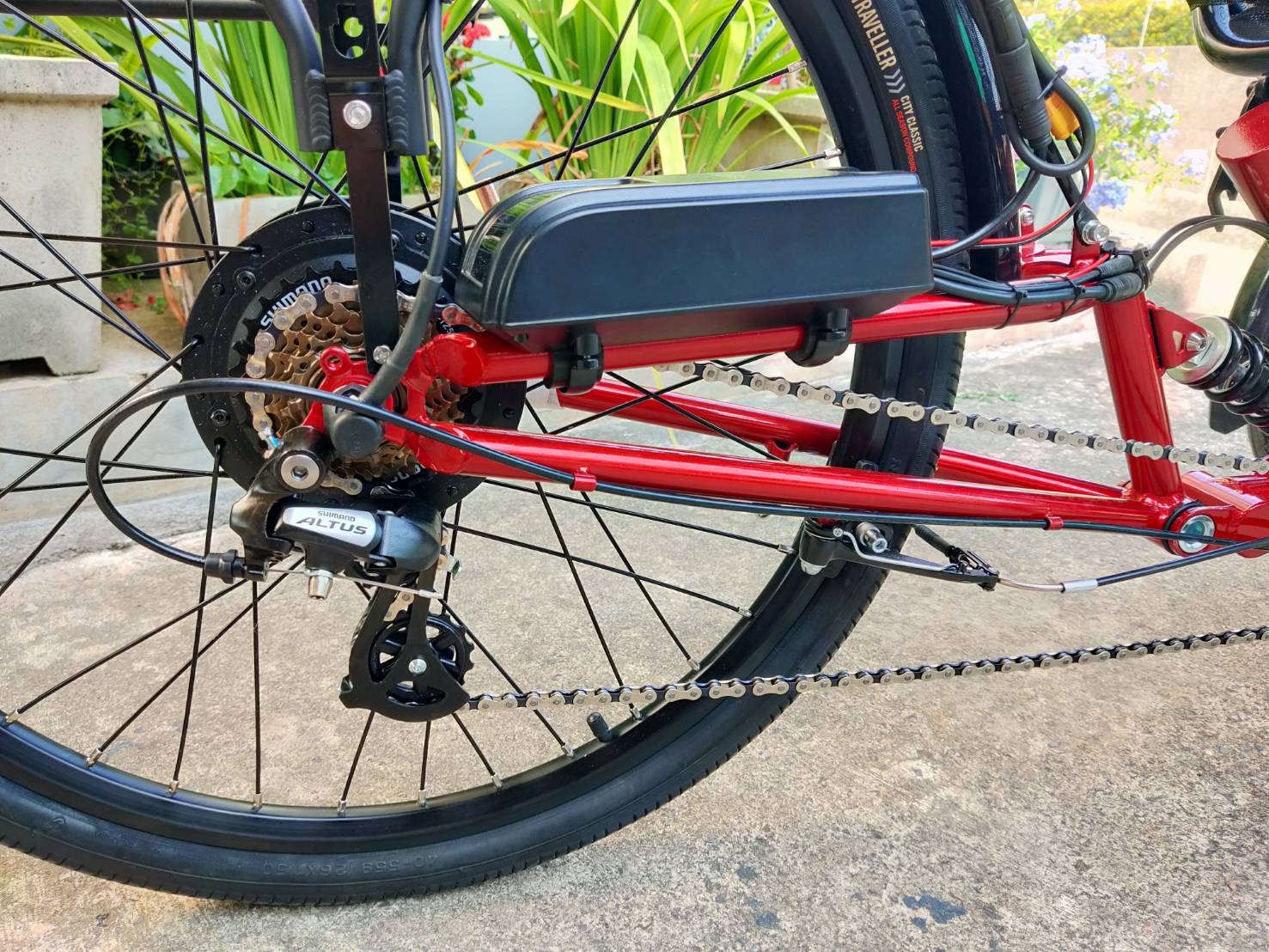 MOTRIKE Recumbent ELECTRIC Bicycle Trikes BIKE, 3*7speeds, Seat Folding 3 wheel, M-009E 250w, MY2024