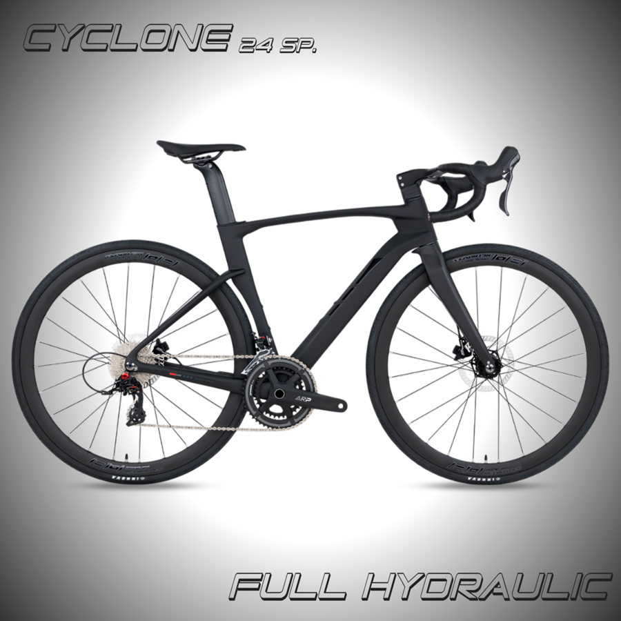 จักรยานเสือหมอบ TWITTER CYCLONE RS 24sp Full Carbon ชุดขับเคลื่อน Retrospec 24sp.เบรค Retrospec Full Hydraulic NEW2025