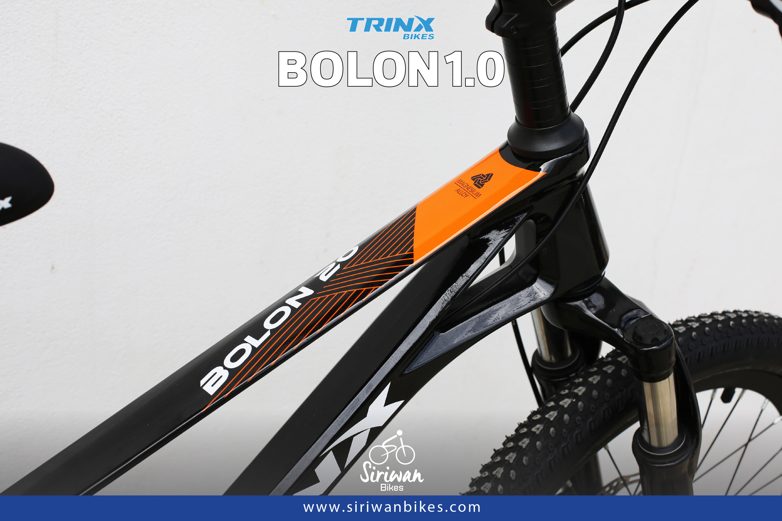 จักรยานเสือภูเขาเด็ก TRINX BOLON20-1.0 20นิ้ว เกียร์ SHIMANO 7สปีด เฟรมแม็กนีเซียม อัลลอย Alloy Mechanical Disc NEW 2023