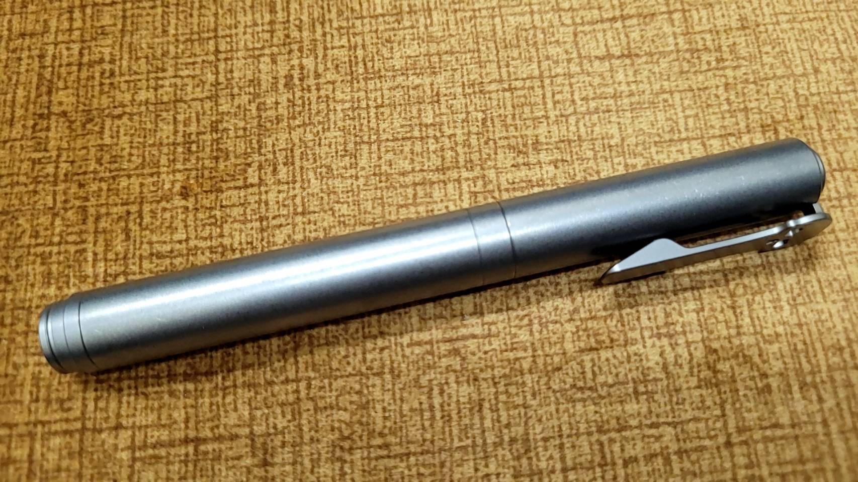 CHAVES KNIVES ULTRAMAR TWIST CAP PEN BEAD BLAST TITANIUM