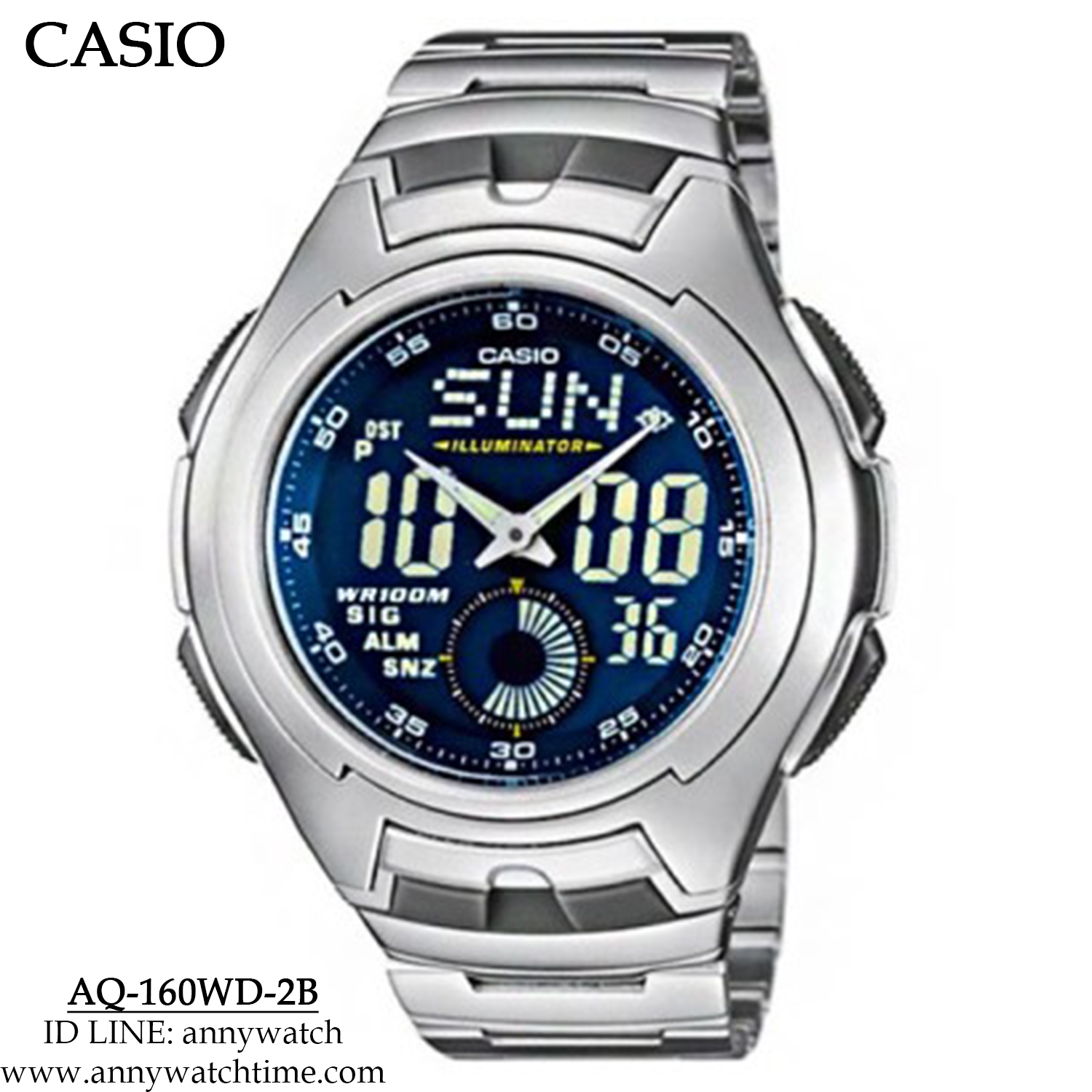 CASIO AQ-160WD-2B