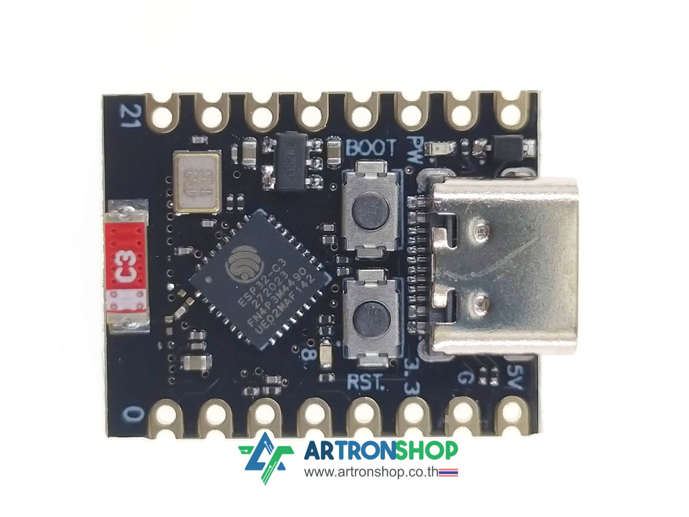 ESP32-C3 Super Mini บอร์ด ESP32-C3 จิ๋ว