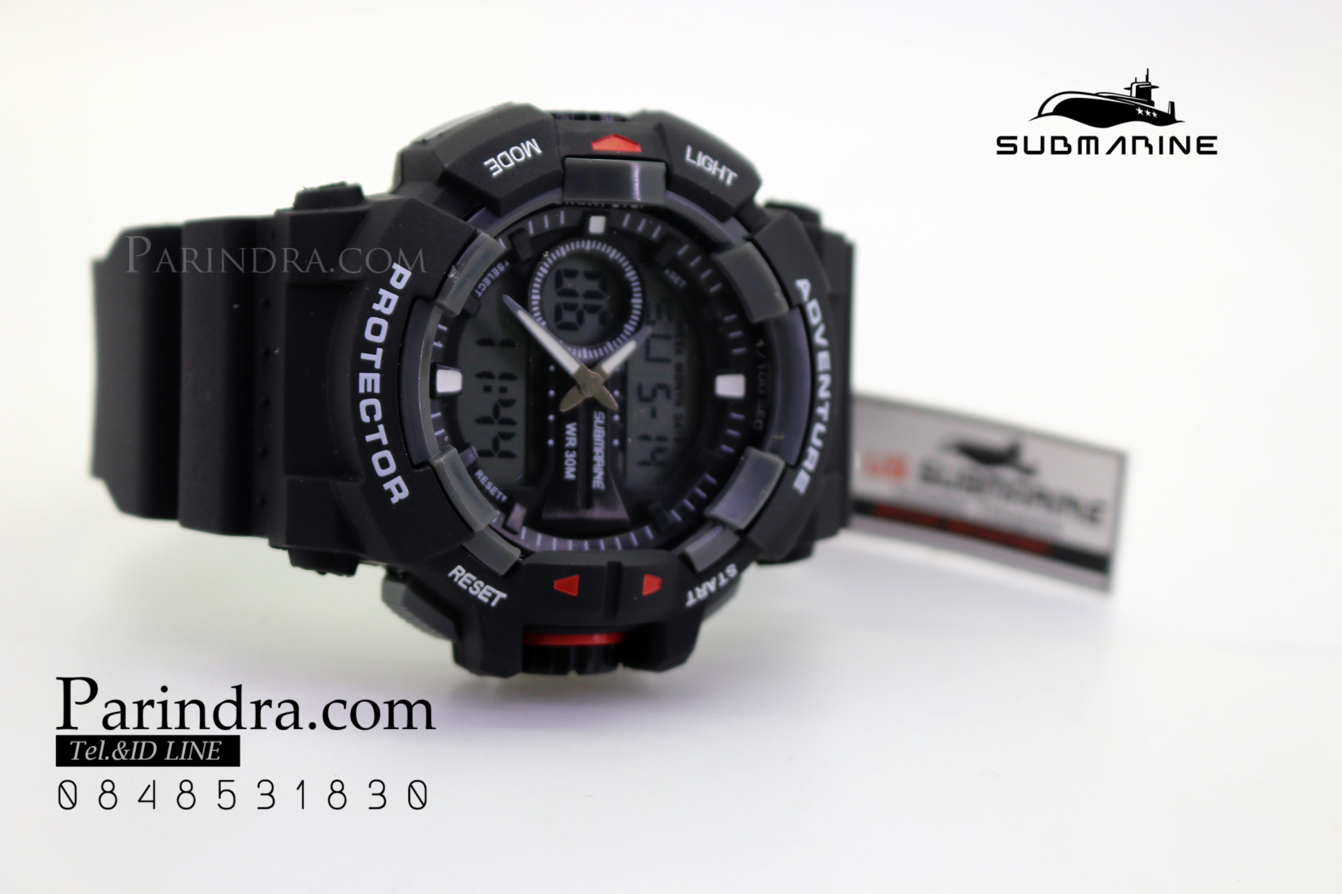 นาฬิกาข้อมือ US submarine Protector รุ่น TP3183M สีดำตัดเทา