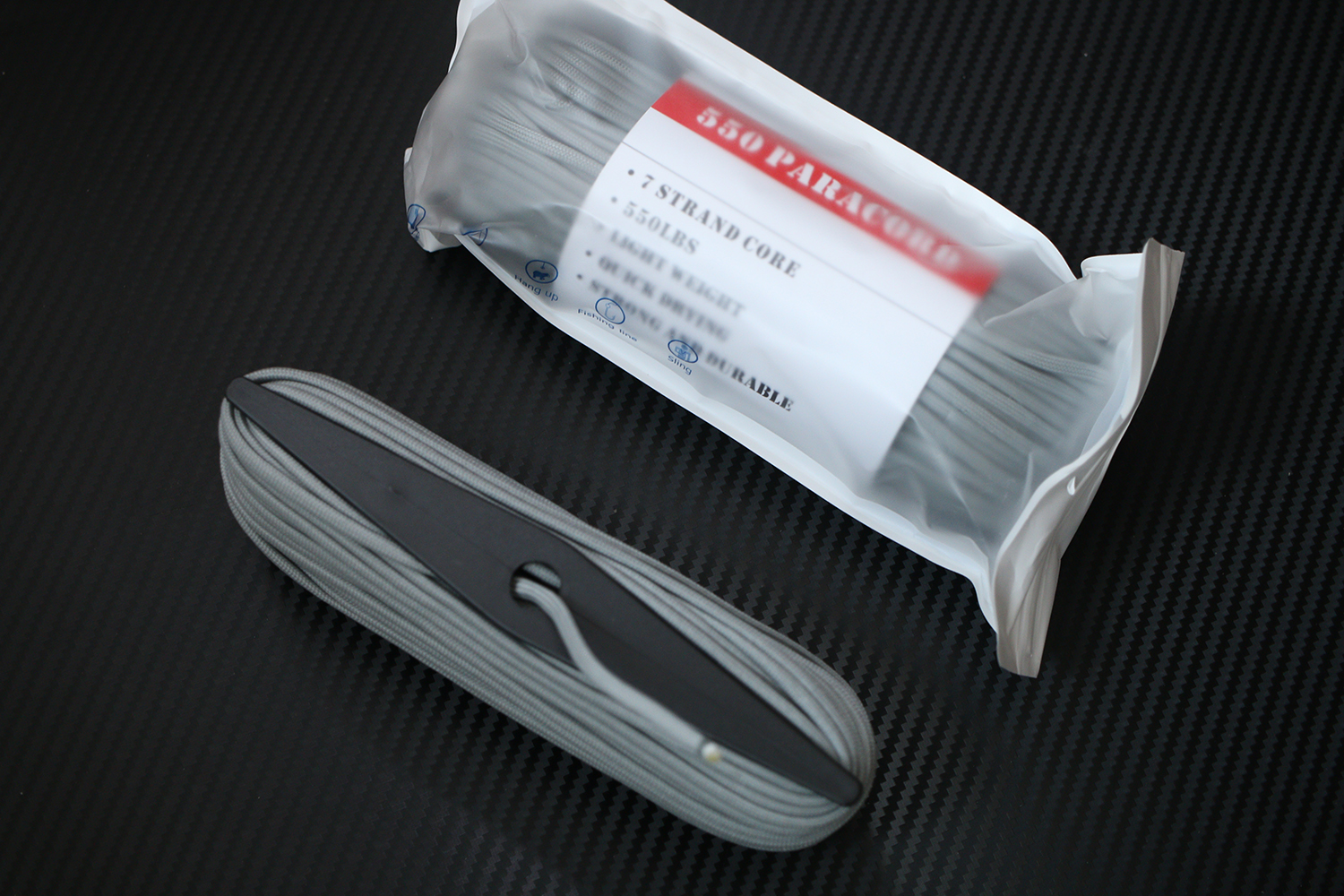 เชือกพาราคอร์ด PARACORD 550 คุณภาพสูง # NATURAL GREY ใช้ได้งานได้เอนกประสงค์