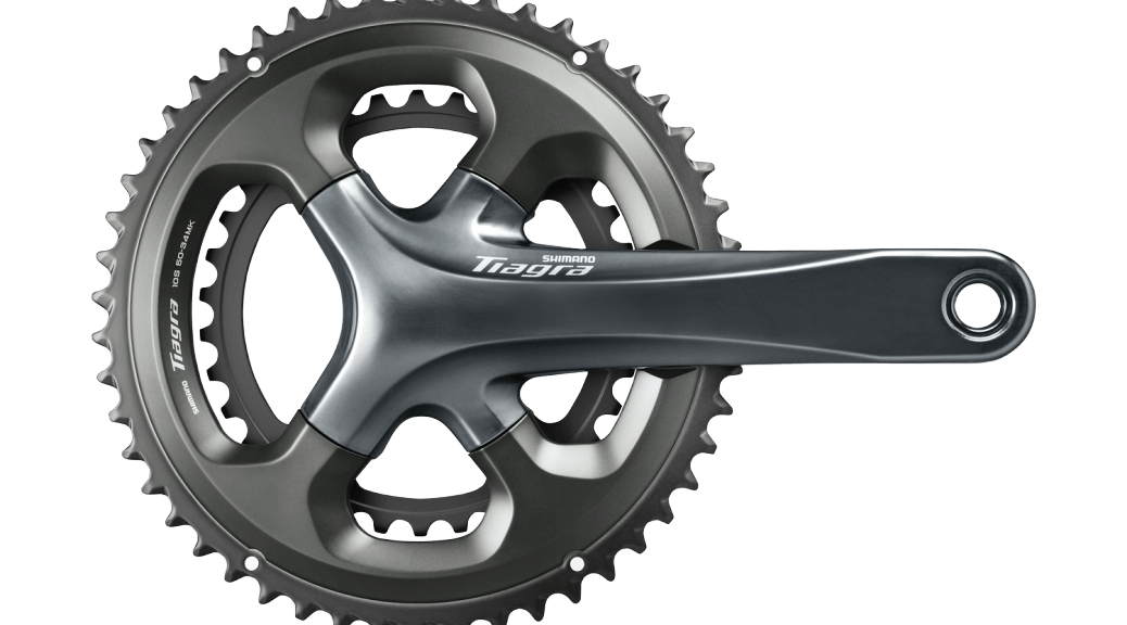 จาน 2 ชั้น TIAGRA, FC-4700, COMPACT, 50x34T, 170MM, 172.5MM, มีกะโหลก (MALAY)