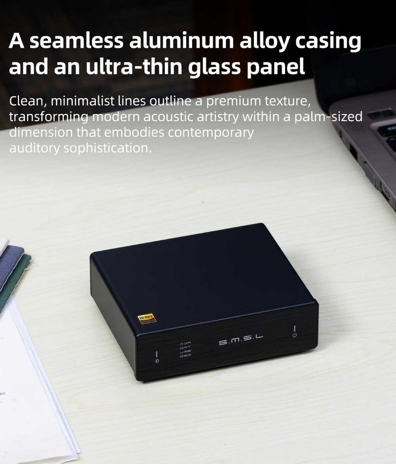 SMSL D1 DAC ตั้งโต๊ะ ชิป DAC ROHM BD34352EKV ความละเอียดสูงเสียงบริสุทธิ์ รองรับ Hi-Res ประกันศูนย์ไทย