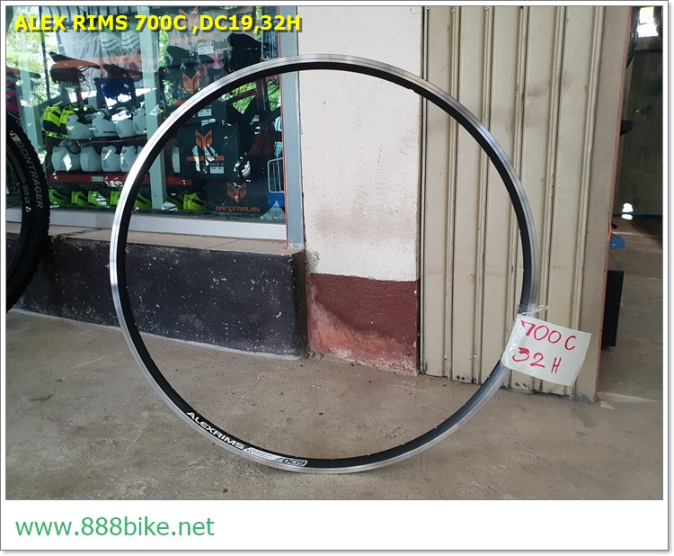 ขอบล้อ ALEX RIMS ขอบล้อ 700C ขอบล้อเสือหมอบ ALEX Rims 700C รุ่น DC19, สีดำ, 32H, 36H