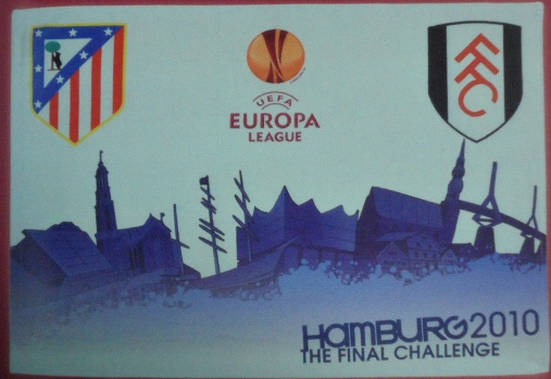 ธง ฟุตบอล สโมสรฟูแล่ม - HAMBURG 2010 THE FINAL CHALLENGE ใหม่ / FULHAM Football Club Flag - HAMBURG 2010 THE FINAL CHALLENGE NEW