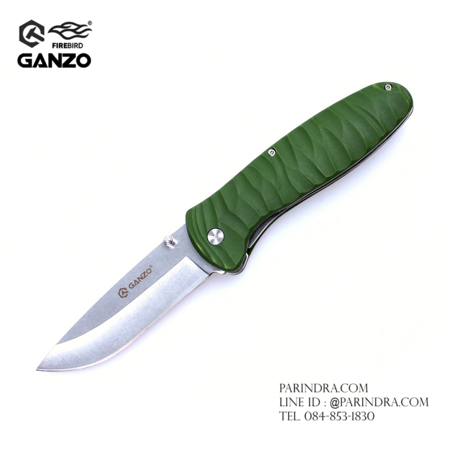 มีดพับ Ganzo กานโซ่ รุ่น Ganzo G6252-GR ด้ามสีเขียว ของแท้ 100%