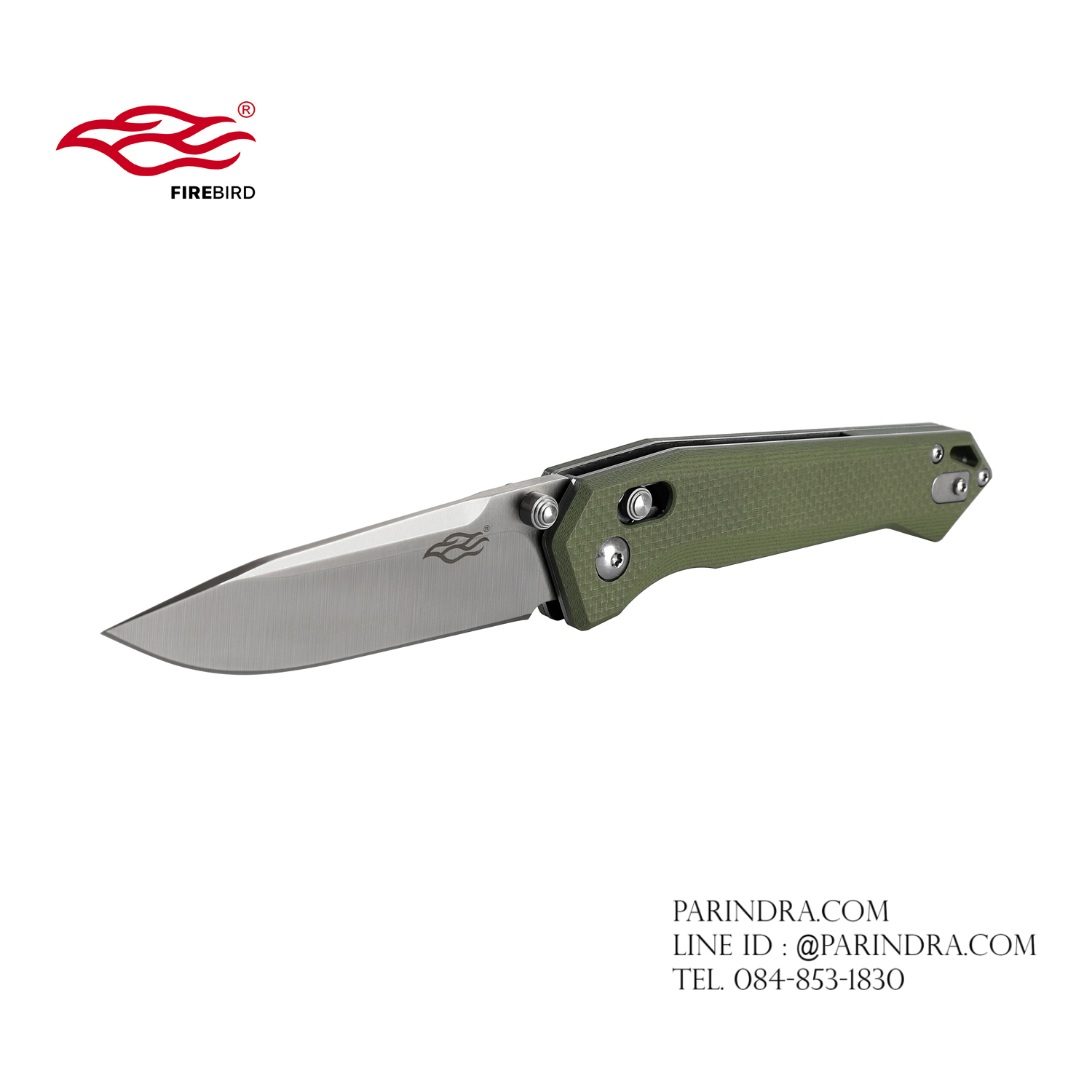 มีดพับ Ganzo Firebird รุ่น FB7651-GR ด้ามสีเขียวขี้ม้า ของแท้ 100%