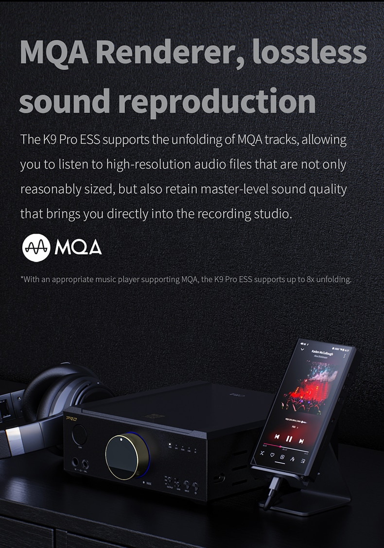 FiiO K9 PRO DAC/AMP ตั้งโต๊ะ เรือธง DAC ESS ES9038PRO x2, AMP THX AAA 788+ รองรับ MQA, LDAC, Dual Hi-Res ประกันศูนย์ไทย