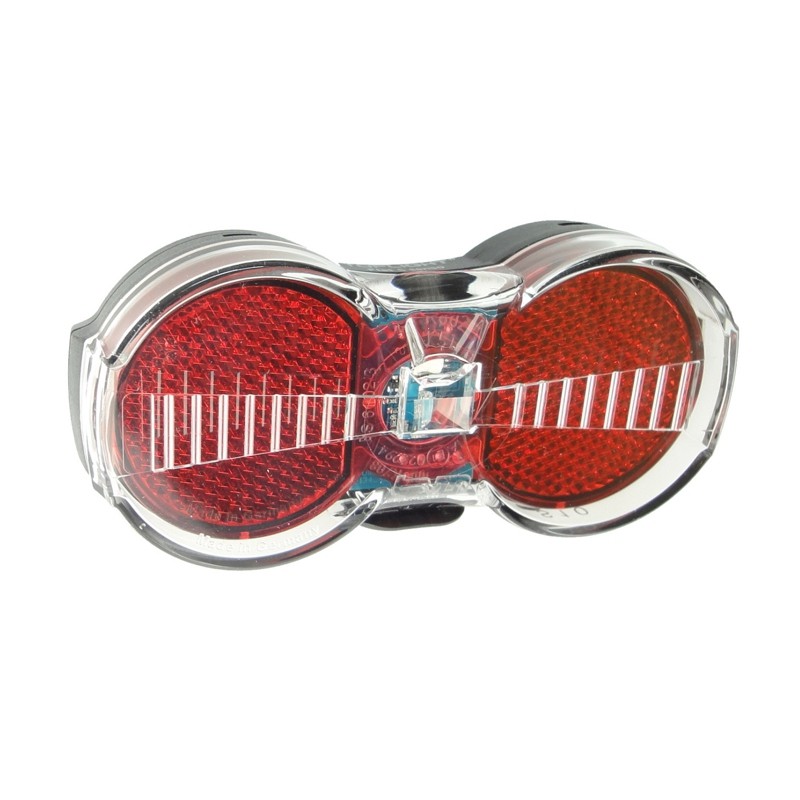 ไฟท้าย BUSCH&MULLER TOPLIGHT FLAT S SENSO Tail Light, 329BSHR-02 สีเงิน/แดง