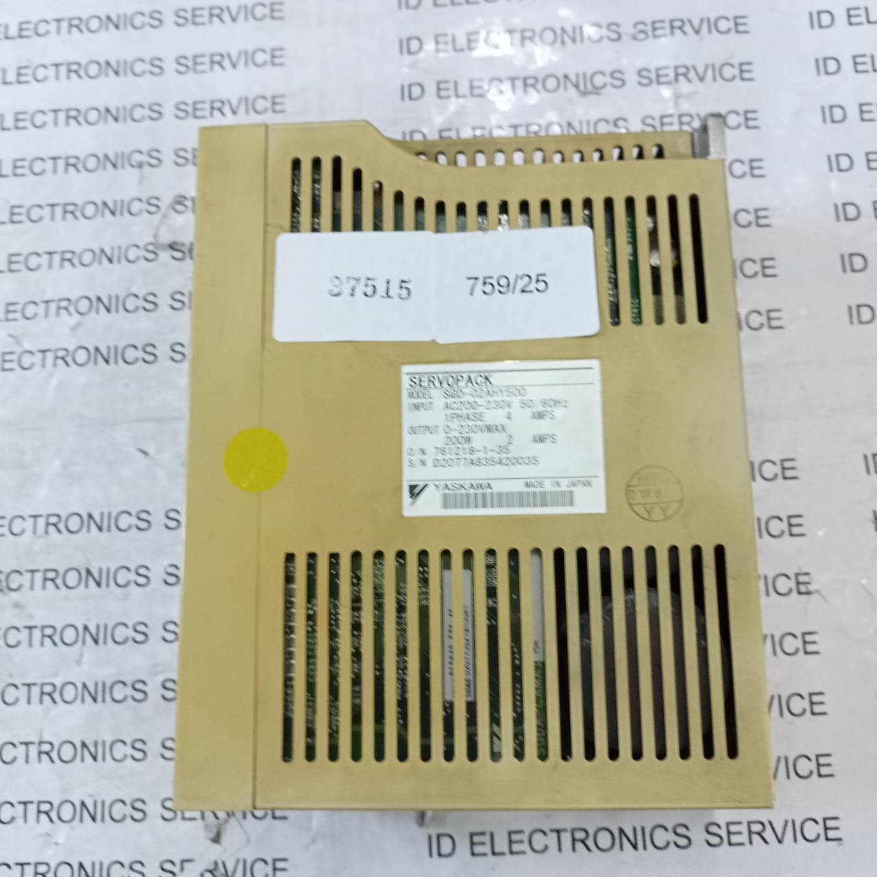 SGD-02AHY500 SERVO DRIVE " YASKAWA "