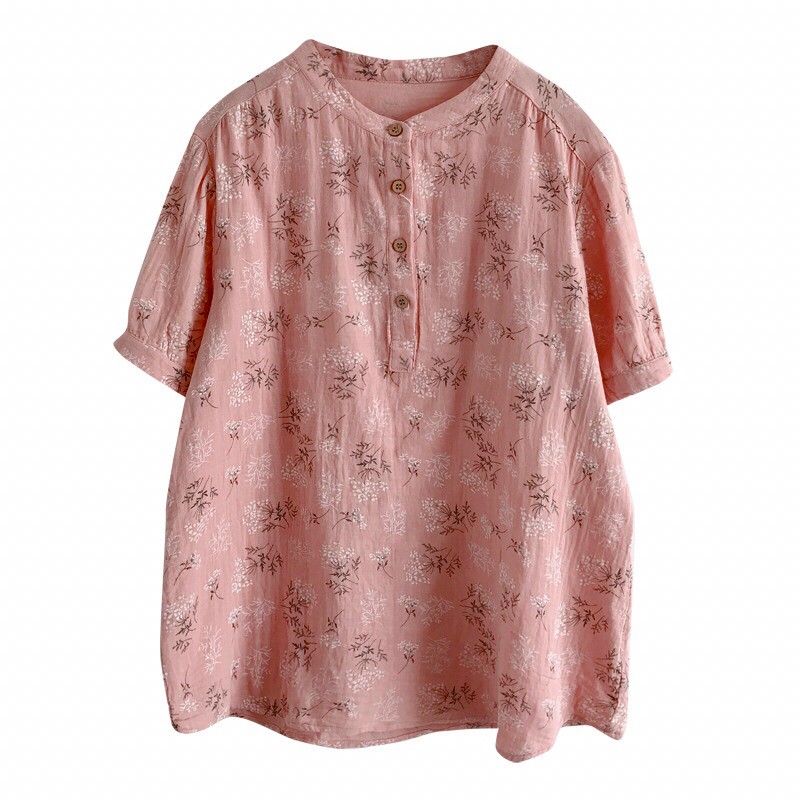 เสื้อผ้าฝ้ายนิ่มลายดอกไม้