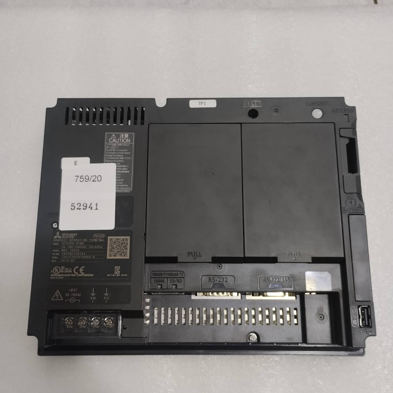 GT2708-VTBA HMI " MITSUBISHI "