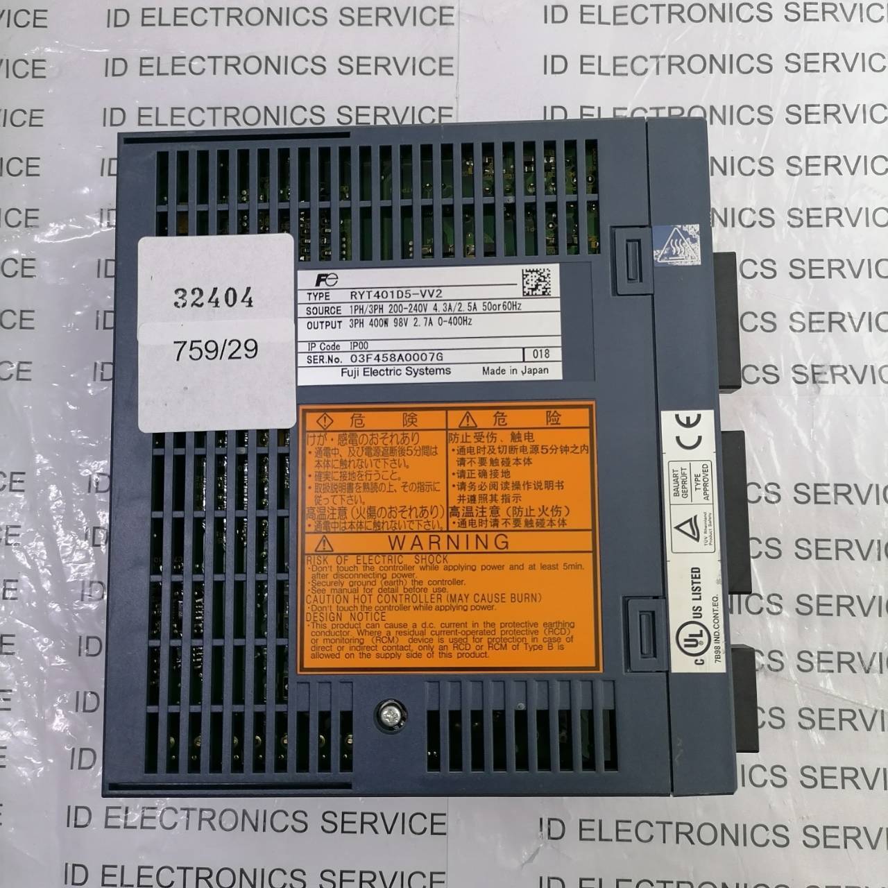 RYT401D5-VV2 SERVO DRIVE " FUJI "