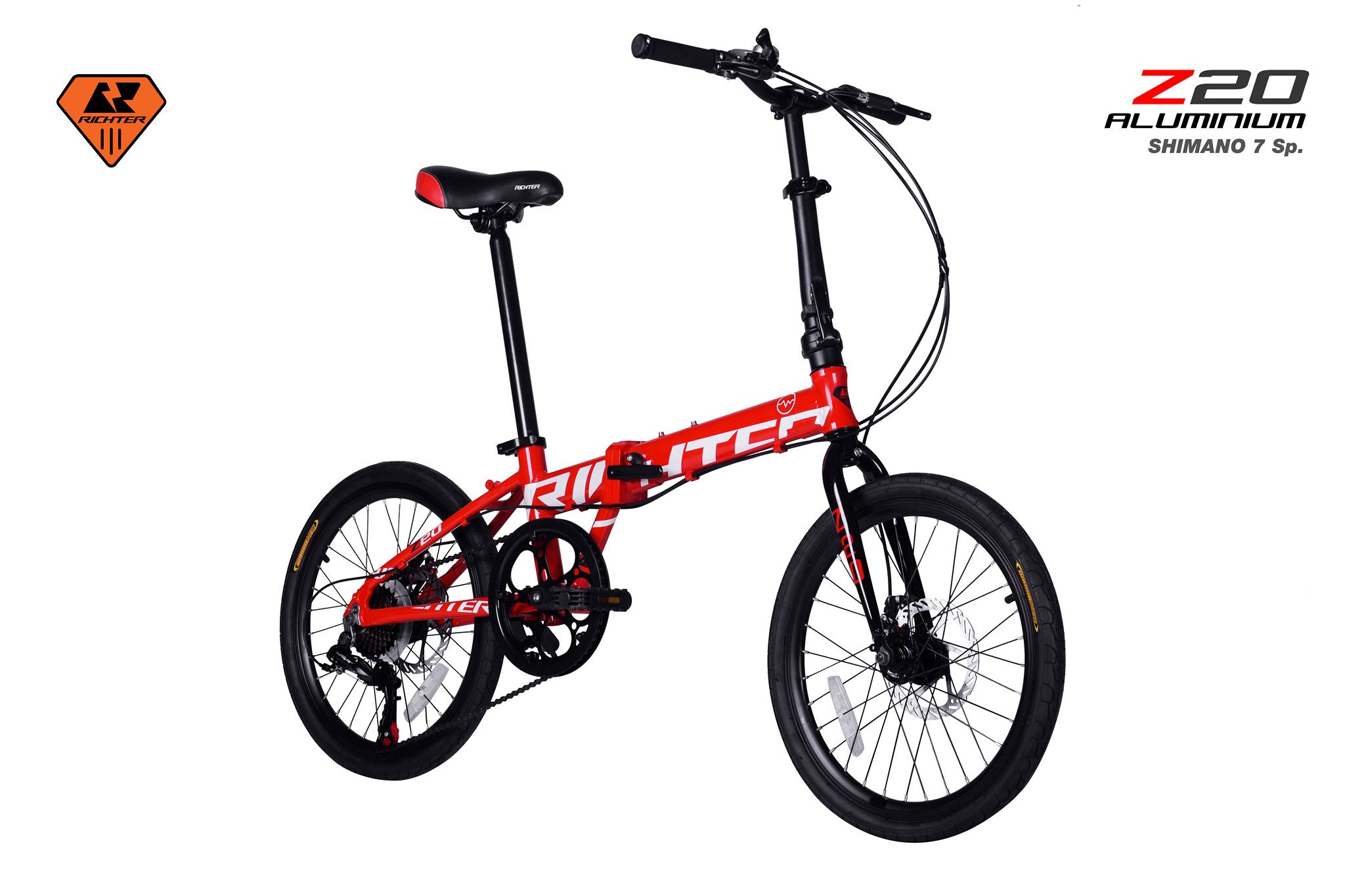 จักรยานพับ RICHTER Z20 เฟรมอลูมิเนียม เกียร์ 7สปีด Disc Brake 2023