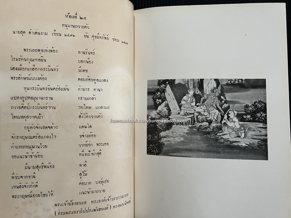 ภาพรามเกียรติ์ อนุสรณ์ สมเด็จพระเจ้าบรมวงศ์เธอ กรมพระยาชัยนาทนเรนทร