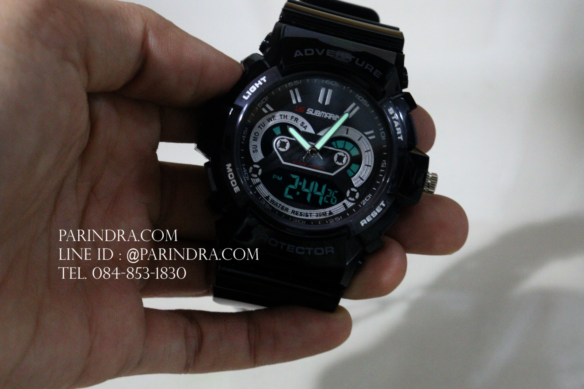 นาฬิกา US submarine TP3160M สีดำล้วน จอดำ