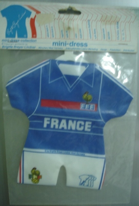มินิคิต ชุดเสื้อติดกระจก ฟุตบอล ทีมชาติฝรั่งเศส - HOME KIT ฟุตบอลโลก 1998 ใหม่ / FRANCE National Football Team Mini Kit - HOME KIT WORLD CUP 1998 NEW