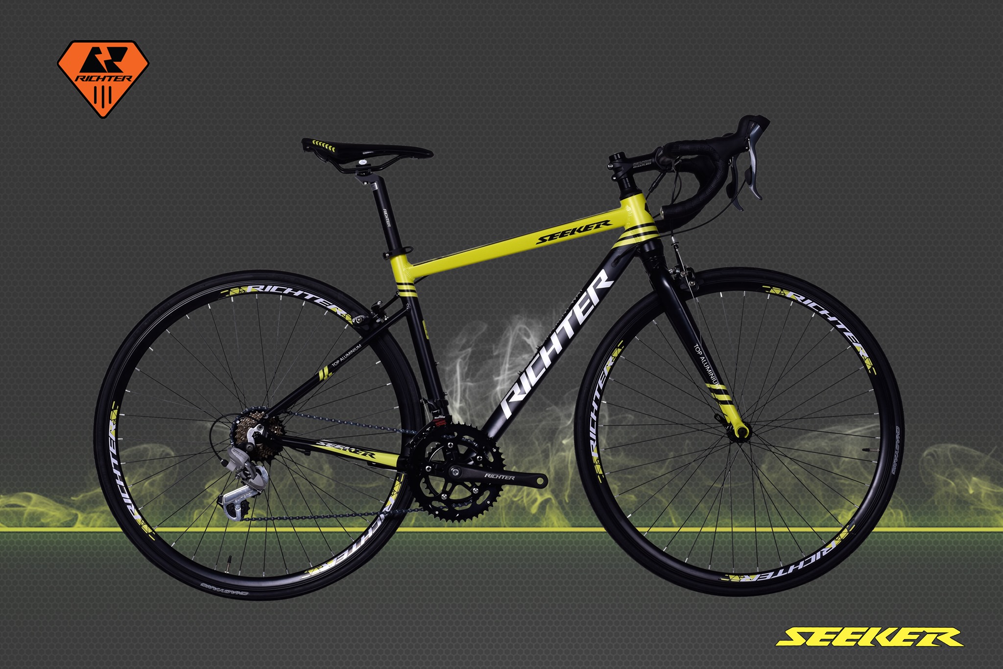 RICHTER รุ่น SEEKER ชุดเกียร์ Claris 16 speeds เฟรมอลู 700c