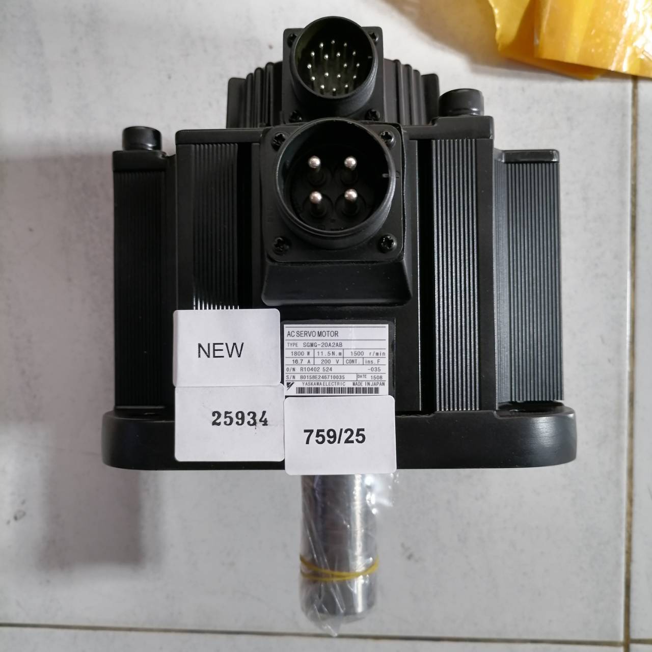 SGMG-20A2AB SERVO MOTOR " YASKAWA "