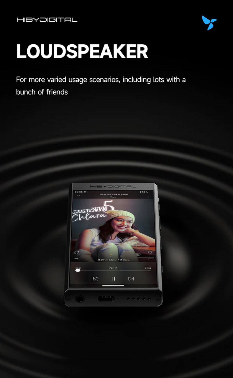 Hiby Digital M300 เครื่องเล่นเพลง Android พกพา มี Playstore มีลำโพงในตัว รองรับ Hires + Hires Wireless