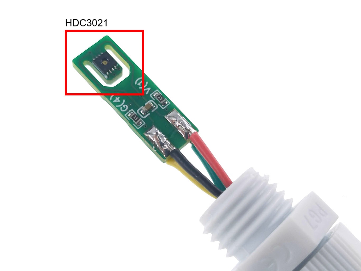 HDC3021 เซ็นเซอร์วัดอุณหภูมิและความชื้นความแม่นยำสูง ±0.1°C / ±0.5%RH หัวกันน้ำ I2C