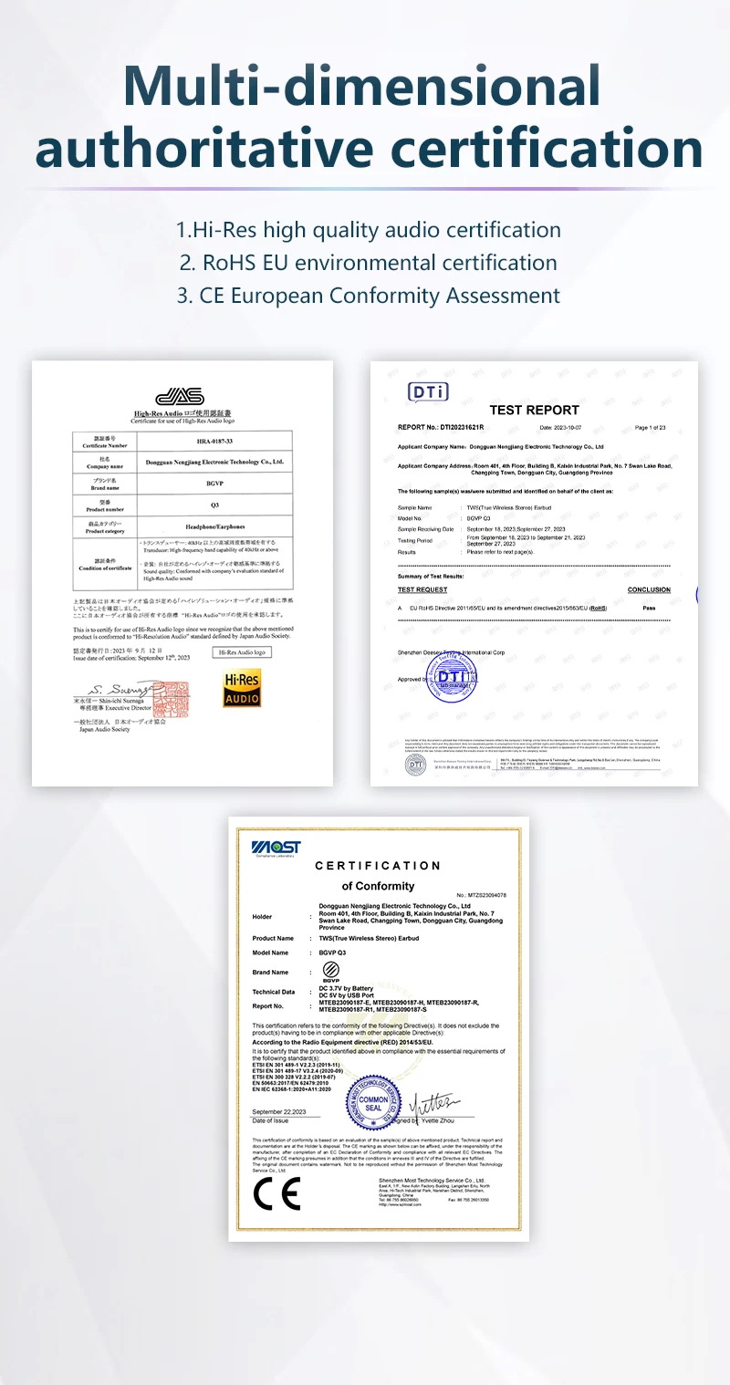 BGVP Q3 หูฟัง TWS 2 ไดรเวอร์ 1DD+1BA รองรับ Bluetooth5.3 ประกันศูนย์ไทย