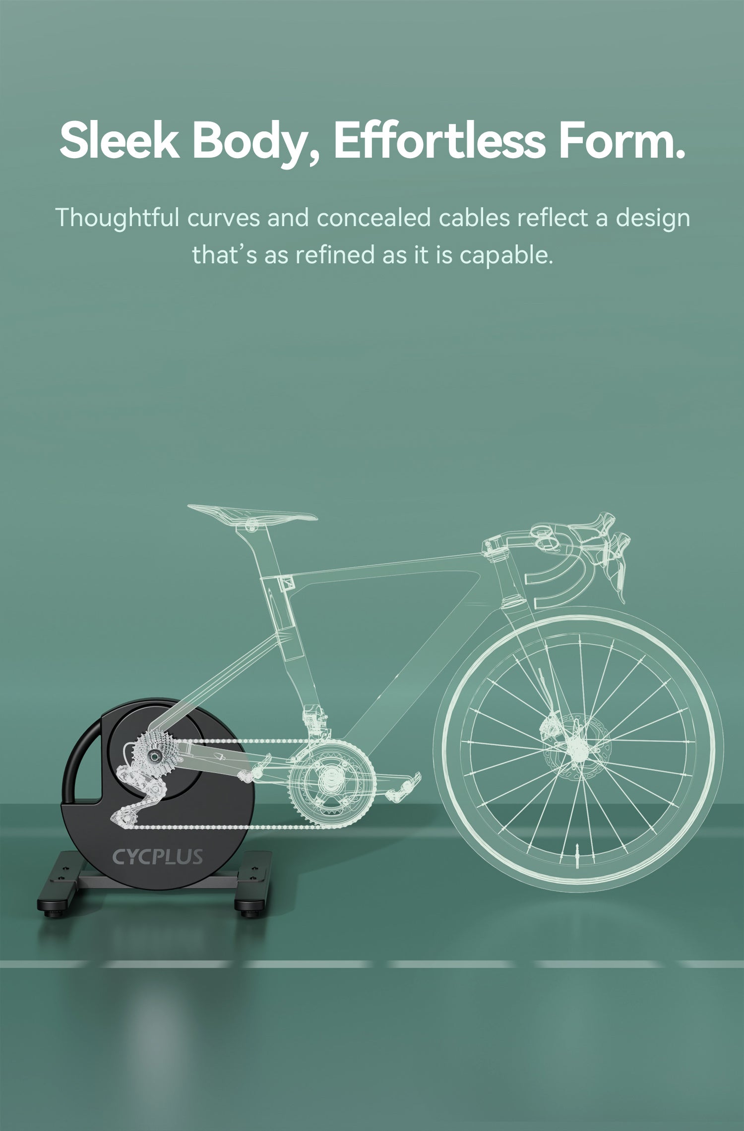 CYCPLUS R200 เครื่องปั่นจักรยานอัจฉริยะ 2200W | Smart Bike Trainer ±1%