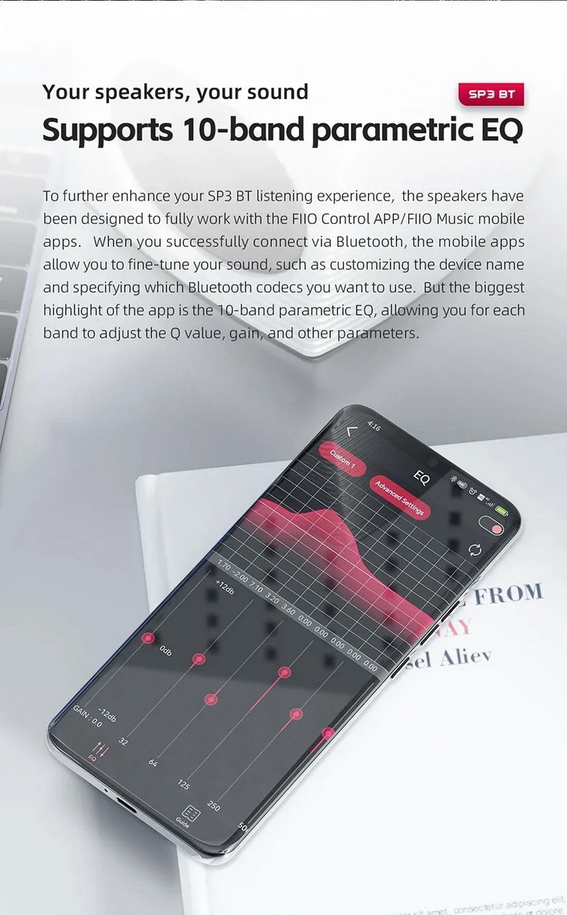 FiiO SP3 BT สุดยอดลำโพง Bluetooth Active Speakers ระดับ High Fidelity รองรับ LDAC, Dual Hi-Res ประกันศูนย์ไทย