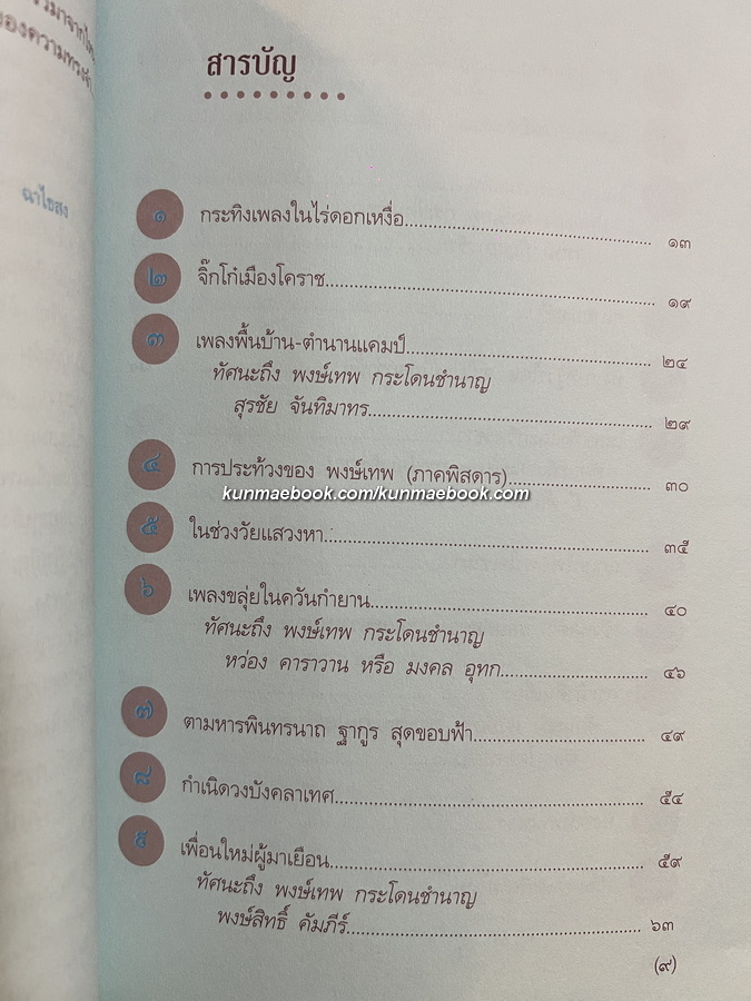 กระทิงดนตรี กระวีชาวไร่ กระโดนชำนาญ ชูเกียรติ ฉาไธสง เรียบเรียง วัฒน์ วรรลยางกูร บรรณาธิการ