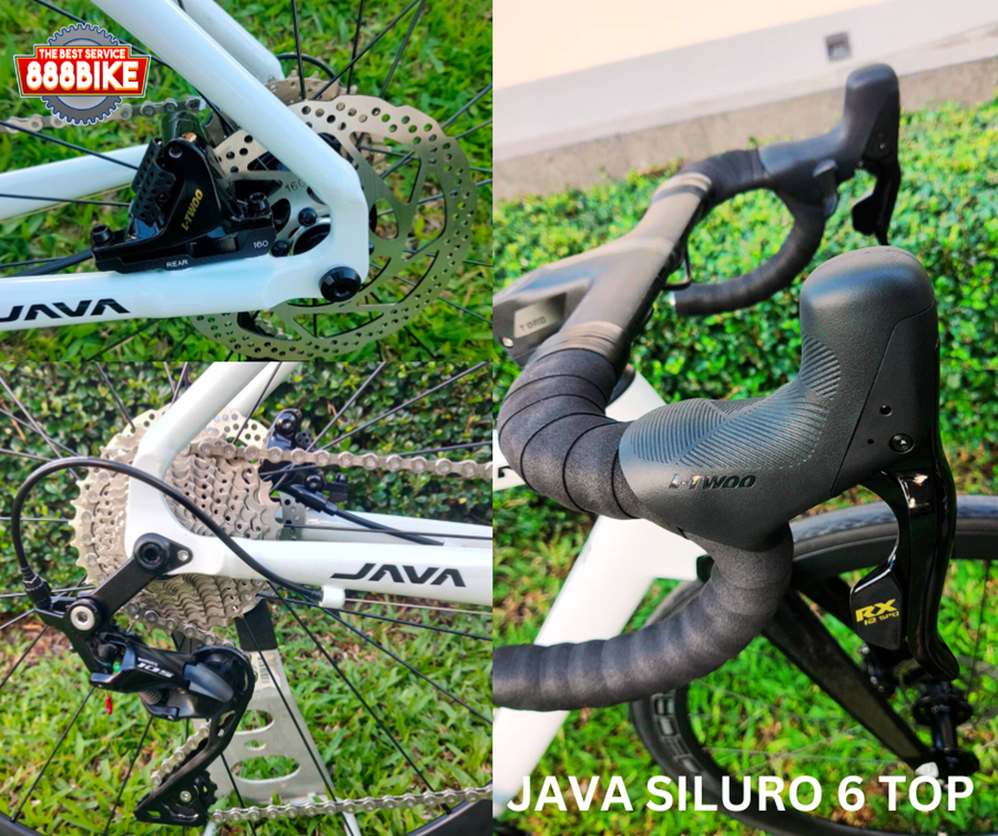 JAVA SILURO 6 DISC TOP 24SP LT-WOO | Premium Road Bike, Aluminum Frame, Carbon Fork