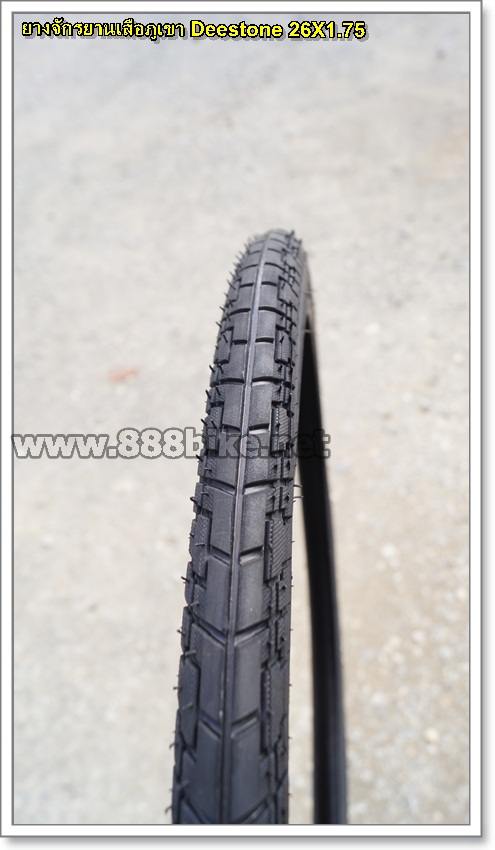 ยางนอกจักรยาน ยางเสือภูเขา DEESTONE,Camel, 26x1.75 ดอกเรียบ (kerry350บาท)(EMS150บาท)
