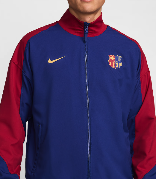 เสื้อแจ็คเก็ตบาร์เซโลน่าไนกี้ Barcelona Strike Home ของแท้
