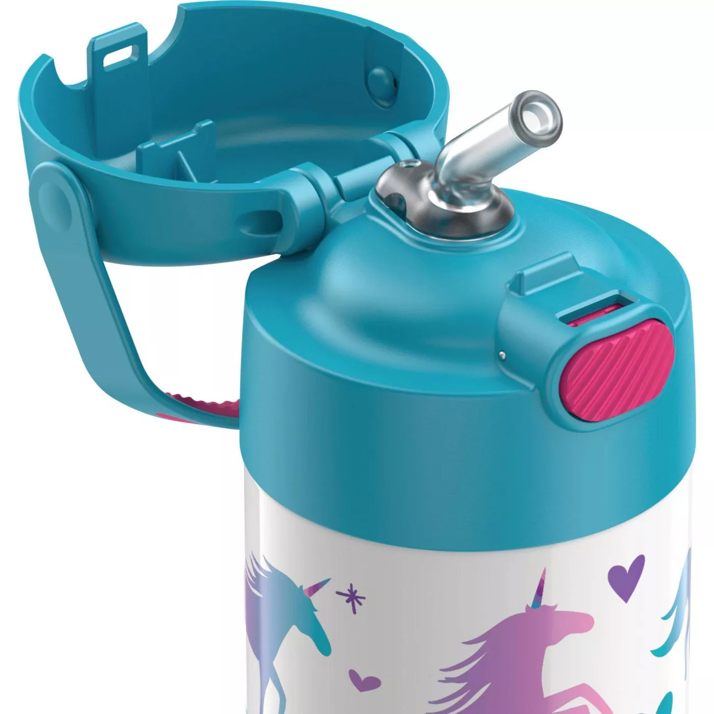 กระติกน้ำ เก็บความเย็น Thermos Unicorn 12oz FUNtainer Water Bottle with Bail Handle - Blue
