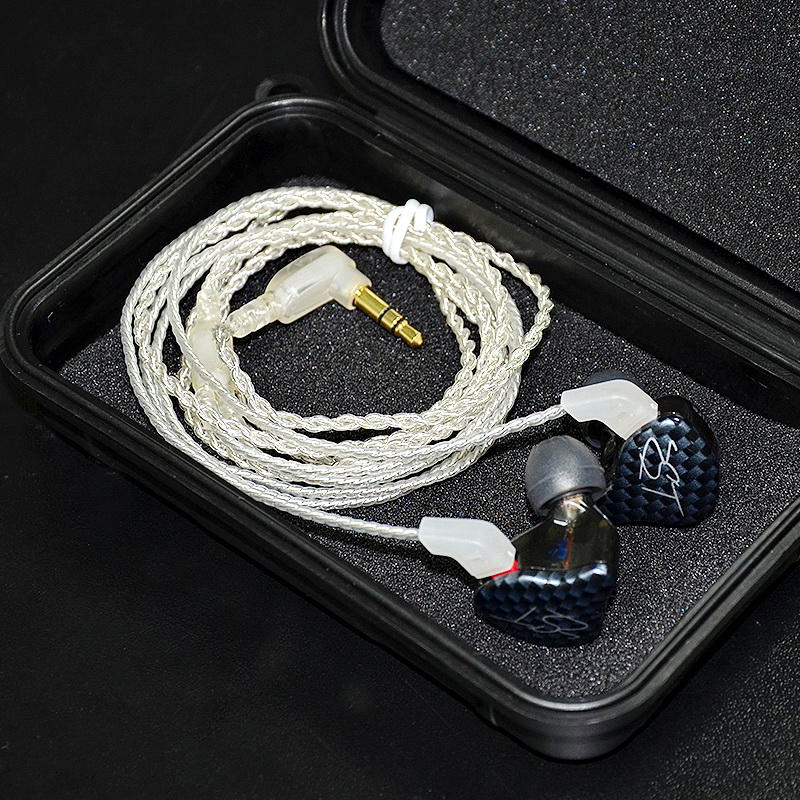 ขาย KZ สายเปลี่ยนหูฟัง KZ ZS3 , KZ ZS5 / ZST / ED12 สายทองแดงชุบเงินถัก