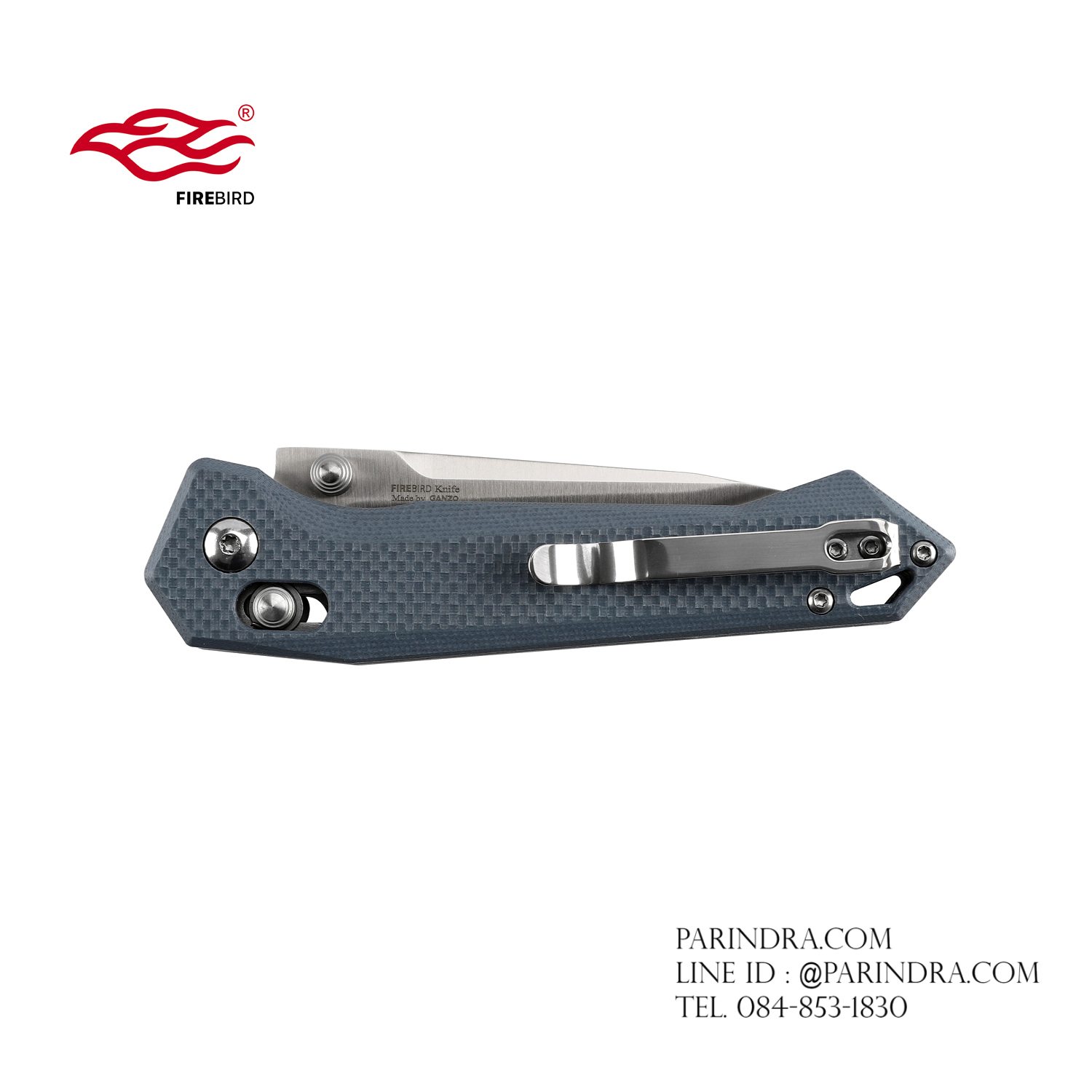 มีดพับ Ganzo Firebird รุ่น FB7651-GY ด้ามสีเทา ของแท้ 100%
