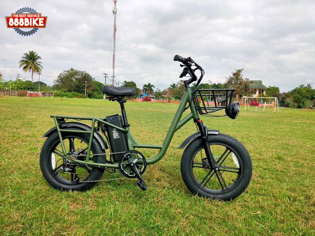 จักรยานไฟฟ้า Fiido T1 CARGO Utility Electric Bike Fat tires เกียร์ 7สปีด แรง 750วัตต์ ล้อ 20นิ้ว